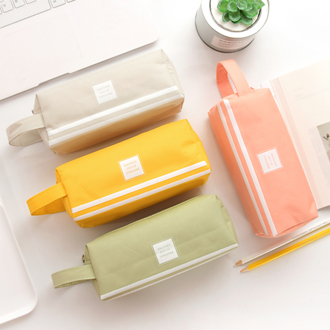 JIANWU 1Pc Solid simplicity Large capacity pencil bag Cute student High  capacity pencil case kawaii Storage bag School supplies - Price history &  Review, AliExpress Seller - jianwu Official Store