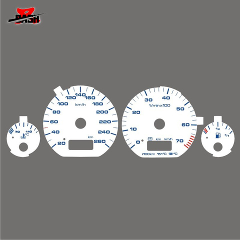 DASH EL glow gauge for Golf MK3 VR6 20-260 km 7000 RPM White panel reverse Blue light  ► Photo 1/4