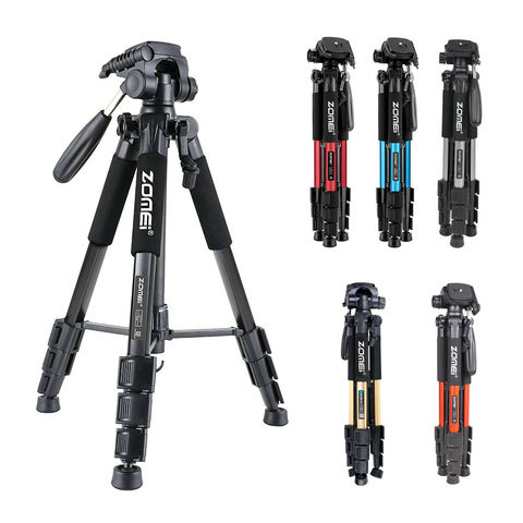 Heavy Duty Travel Tripod&Pan Head Aluminum Alloy Tripod with bag for Camera Binoculars ZOMEI Q111 ► Photo 1/1