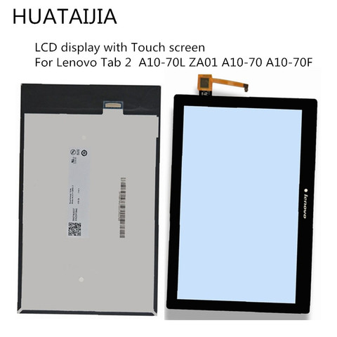 For Lenovo Tab 2  A10-70L ZA01 A10-70 A10-70F 2gen Tablet Full Sensor Digitizer Assembly 10.1  LCD Display With Touch Screen ► Photo 1/5