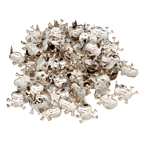 50Pcs Gothic Skeleton Skull Metal Studs Claw Rivets For DIY Leather Craft ► Photo 1/6