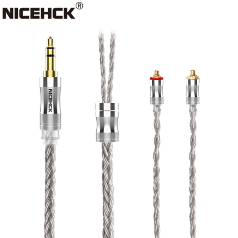 NICEHCK C24-3 Upgrade Wire 24 Core Silver Plated Copper Earphone Cable 3.5mm/2.5mm/4.4mm MMCX/NX7/QDC/0.78 2Pin for ST-10s YTAO ► Photo 1/6