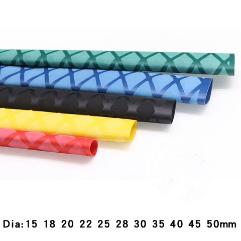 1M Non Slip Heat Shrink Tube Dia 15 18 20 22 25 28 30 35 40 45 50mm Fishing Rod Wrap Handle Insulated Protect Waterproof Cover ► Photo 1/5