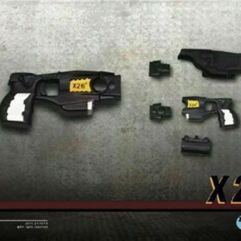 ZY TOYS 1/6 Scale Gun Model Plastic Pistol Weapon DIY Assembled Taser X26 Stun Weapon Toy Fit For 12inch Action Figure Dolls ► Photo 1/6