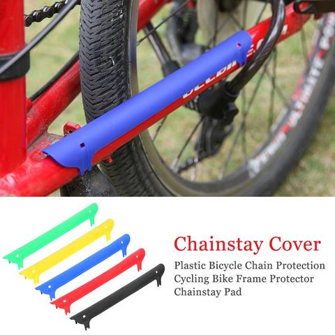 Plastic Bicycle Chain Protection Cycling Bike Frame Protector Chainstay Rear Fork Guard Cover Pad ► Photo 1/6