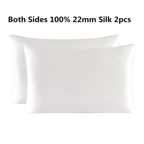 2pcs 22 Momme Silk Zipper Pillowcase 100% Nature Mulberry Silk Multicolor Many Sizes Can Customize The Sizecan customize ► Photo 1/6