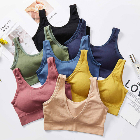 Comfortable Wireless Cotton Bralette For Women Seamless Push Up