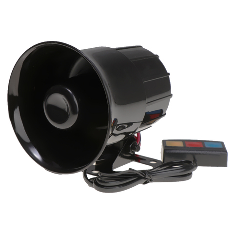 12V 30W 110dB Warning Alarm Loud Siren Horn For Car 3 Sounds Tone PA System ► Photo 1/6