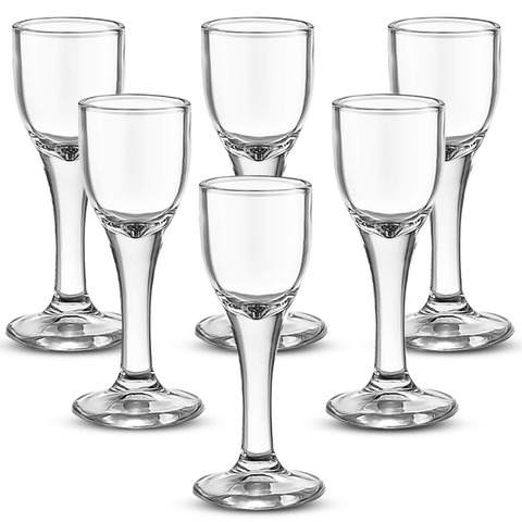 6 Pieces 10ml Chinese Style Crystal Glass Small Wine Cup Wine Goblet ► Photo 1/6