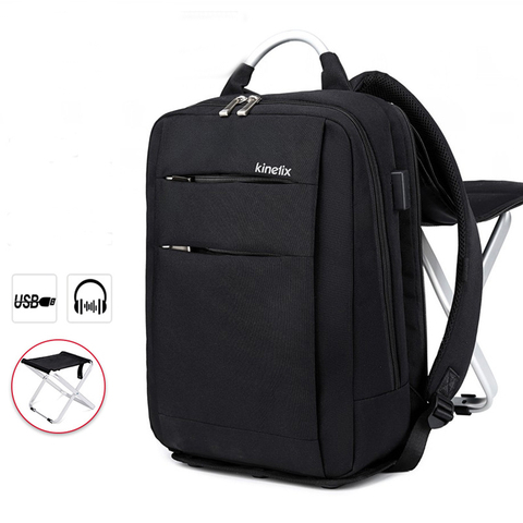 Foldable Business Backpack with Chair Travel Daypacks Male Leisure Backpack Mochila Laptop Backpack Computer Male Bagpack ► Photo 1/6
