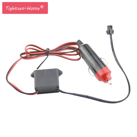 DC12V Cigarette Inverter Controller Power Driver for 1-5m 5m Flexible Neon EL Cold Wire Light Car Atmosphere Light Power Input ► Photo 1/6