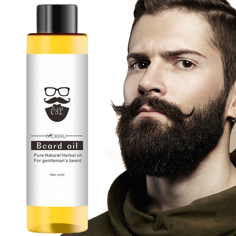 1pc 30ml 100% Organic Beard Oil Hair Loss Products Spray Beard Growth Oil Men Beard Grow Essencial Oil Barba Huile Barbe ► Photo 1/6