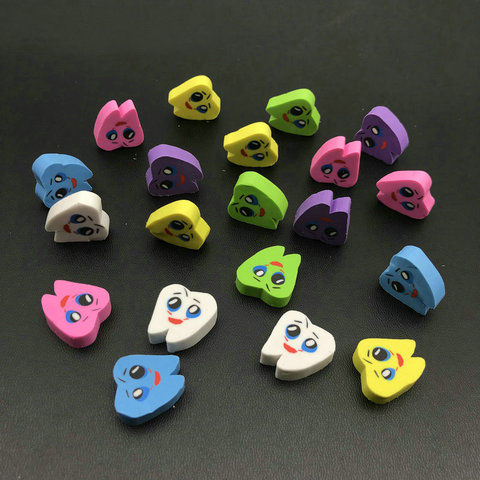 20pcs/bag Molar Shaped Tooth Rubber Erasers Dentist Dental Clinic School Gift Student Rubber ► Photo 1/5