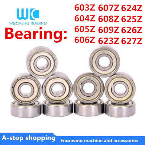 10pcs Miniature bearings 603 604 605 606 607 608 609 623 624 625 626 627 ZZ Bearing steel 3D Printer Parts ► Photo 1/3