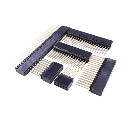 5 pcs PC104 Header Female Pin 10 16 20 30 32 40 64 80 Pin Socket 2.54 mm pitch pin long 12 MM Strip Dual Row Straight Stack ► Photo 1/6