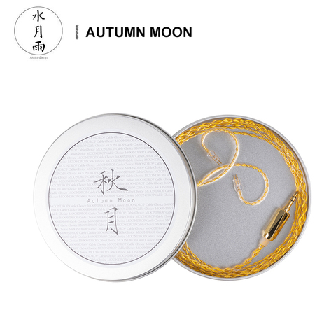 Moondrop AUTUMN MOON Earphone Upgrade Cable 0.78MM 2 Pin Gold With Plated OCC Copper for Blessing2 A8 S8 KXXS Starfield ► Photo 1/6