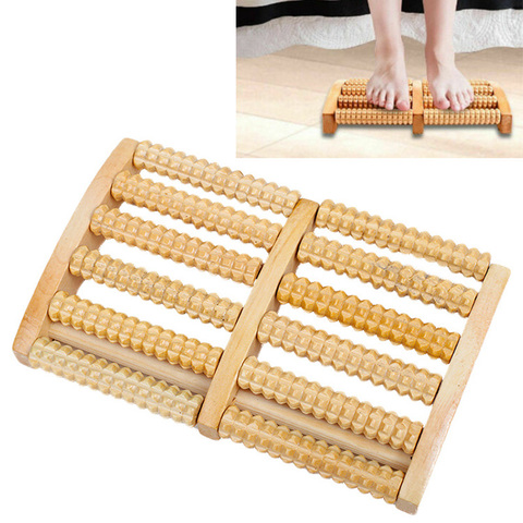 3 5 6 Raw Wooden Foot Massage Roller Relax Rest Relief Massager Spa Massager Anti Cellulite Pain Relief Foot Health Care Tools ► Photo 1/6