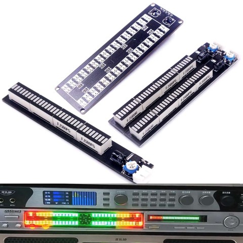 DYKB Stereo Music Spectrum LED light Audio Level Indicator DC 12V 24V power Amplifier VU Meter Car player Light Atmosphere Lamps ► Photo 1/5