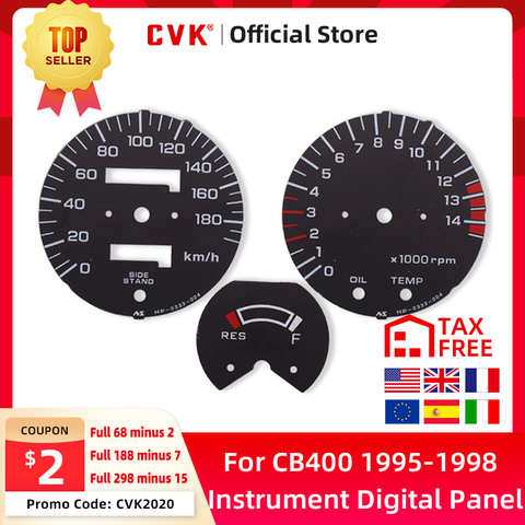 CVK Instrument Speedometer Face Plate Panel Meter Digital Dial Dashboard For Honda CB400 1995 1996 1997 1998 Accessories ► Photo 1/6