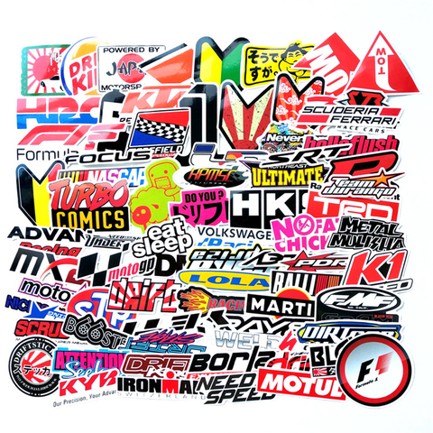 100 Pcs Mixed Cartoon Sticker For Luggage Skateboard Phone Laptop