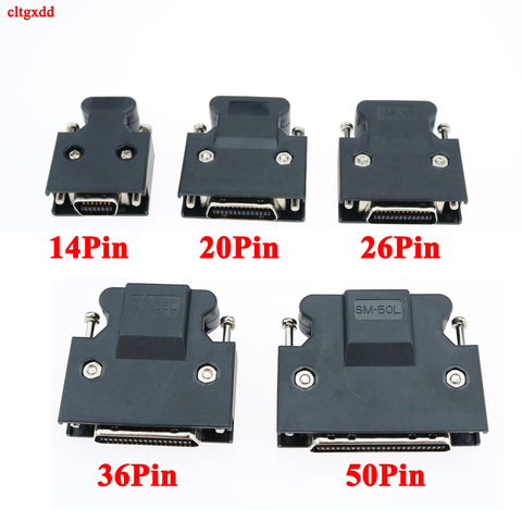 1x SCSI Connector HPCN Slot Type 14 20 26 36 50 Pin Male Plug for Panasonic Yaskawa Mitsubishi MDR Servo Motor Drive IO Control ► Photo 1/6