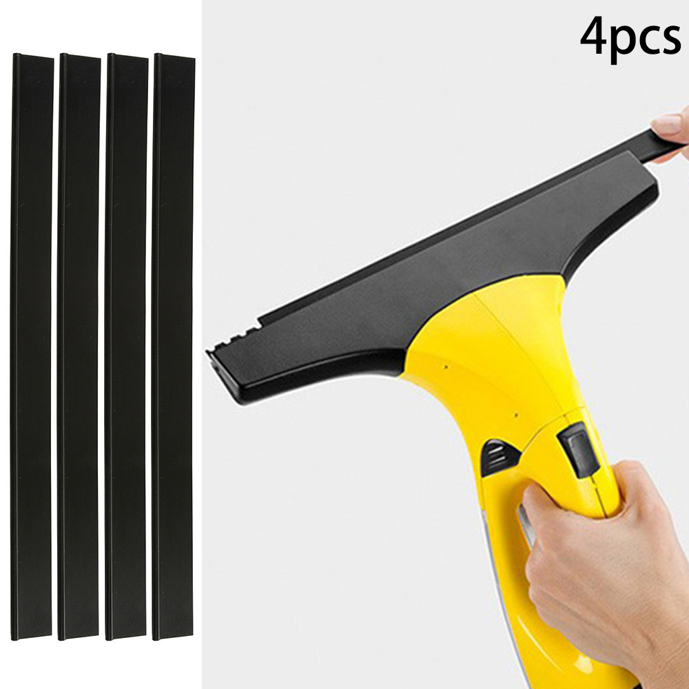 For Karcher WV50 WV2 280mm 4pcs Window Scrapers Vacuum Cleaner Rubber Squeegee Blades Window Washer Clip ► Photo 1/6