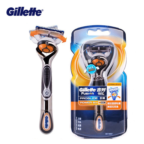 Gillette ProGlide Power Men's Razor Black Handle + 1 Blade Refill Fusion5 With FlexBall Technology With 5 Anti-Friction Blades ► Photo 1/6