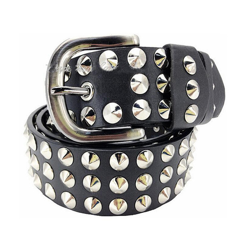 Idopy Designer Punk Belts For Women Men Fashion Rivets Male Belt PU Leather Hip Hop Studded Costume Party Strap Women ► Photo 1/6