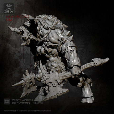 H55mm Resin Figure Kits Samurai Warrior with Double Axes Model Self-assembled TD-2273 ► Photo 1/3