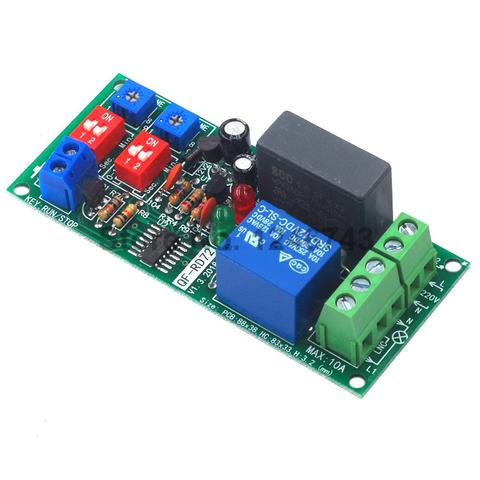 Dual Time Adjustable Cycle Delay Timing Relay Repeat ON OFF Switch Infinite Loop Timer Module AC 100V 110V 120V 220V 230V 240V ► Photo 1/5