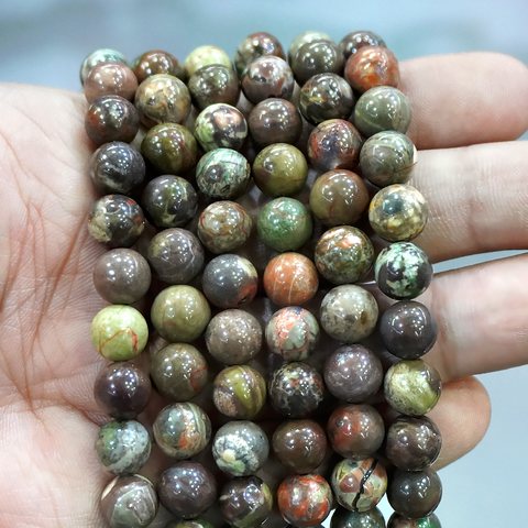 Natural Stone Flower Agates Beads for Jewelry Making Loose Spacer Beads DIY Bracelet Necklace Earrings 15'' 4/6/8/10/12mm ► Photo 1/2