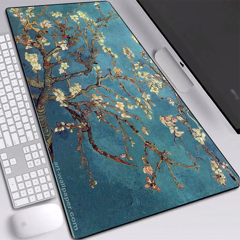 Large Mouse Pad Comfortable Nature Rubber Classic Blossoms Pattern Computer Desk Mat Cover Your Hand Softy for Gamer ► Photo 1/6