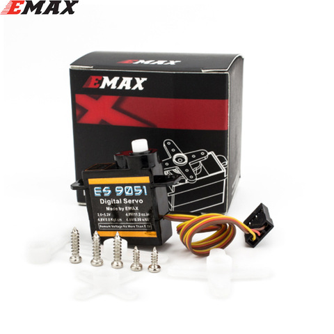 EMAX ES9051 4.3g Digital Servo Pastic Gear 0.8kg Torque for 3D F3P Airplanes Wholesale ► Photo 1/6