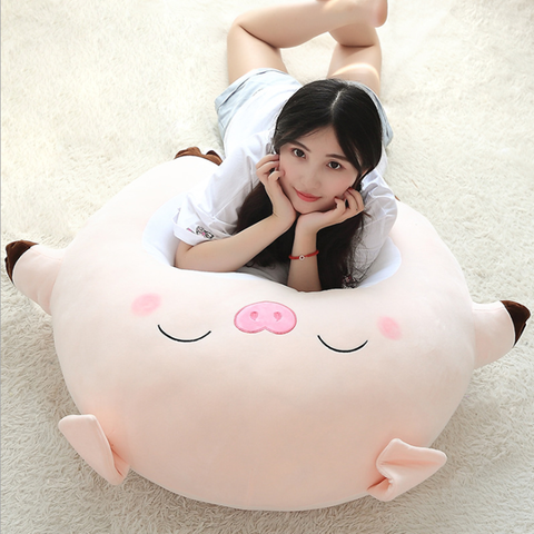 New 80cm Large Size Pig Plush Toys Kids Cushion Pillow Soft Car Sofa Calm Animal Stuffed Dolls Children Birthday Christmas Gift ► Photo 1/6