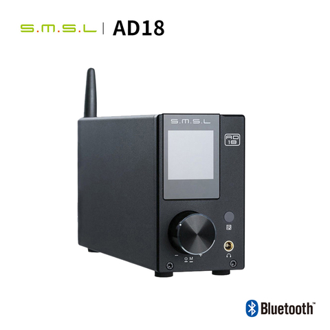 SMSL AD18 HIFI Audio Amplifier Stereo Bluetooth Apt X USB DAC Amp Player DSP Full Digital Power amplificador 2.1 for Speaker ► Photo 1/6
