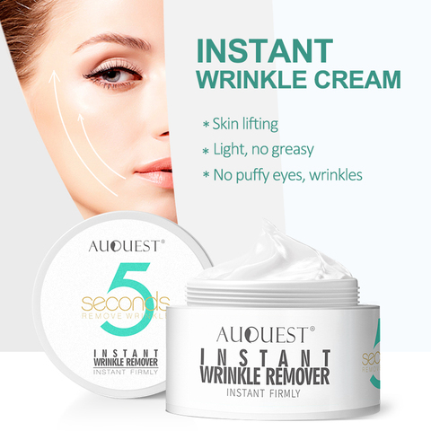 Auquest Peptide Wrinkle Cream Anti Aging  5 Seconds Remove Puffy Eyes Moisture Firm Skin Lifting Makeup Daily Cream Face Care ► Photo 1/6