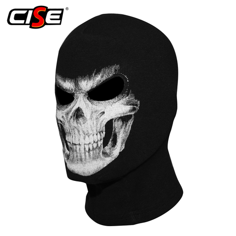 3D Skull Grim Balaclava Motorcycle Full Face Mask Cover Helmet Liner Motorbike Cycling Snowboard Halloween Ghost Death Biker Men ► Photo 1/6