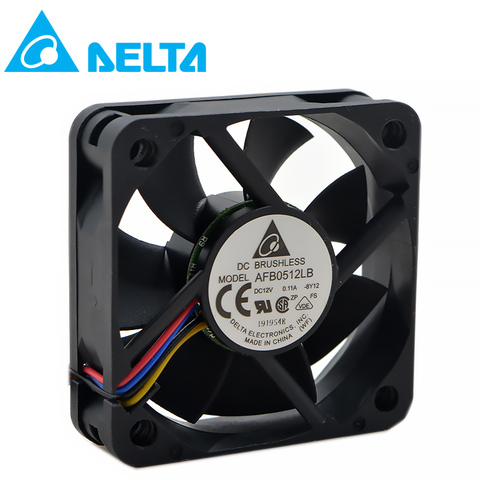 for delta AFB0512LB 5015 50x50x15mm 50mm fan 12V 0.11A Double ball bearing 4 wire 4pin mute cooling fan ► Photo 1/5