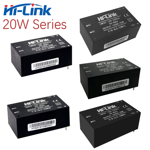 Hi-Link 220V/110V to 5V/9V/12V/15V/24V 20W step down power transformer AC DC power supply ► Photo 1/6