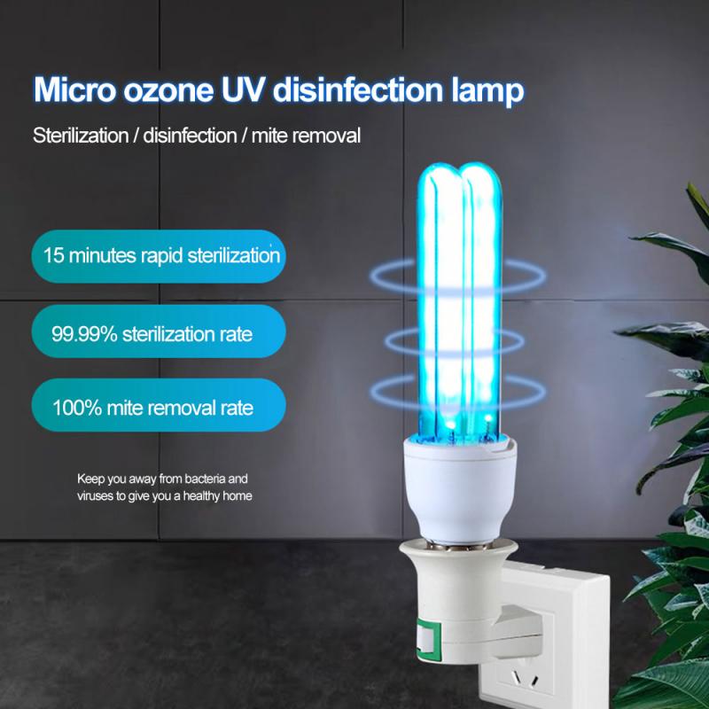 UV Sterilizer Light Ultraviolet UVC Tube Disinfection Ozone Germicidal Lamp Bulb 