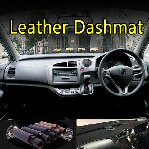 For honda STREAM G2 RST TS ZS RN6 RN7 RN8 RN9 2006 - 2014 Leather Dashmat Dashboard Cover Dash Mat Carpet Car Styling accessorie ► Photo 1/6