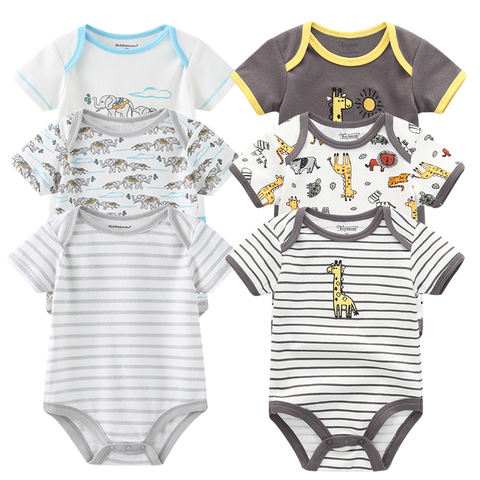5pcs Baby Clothes 2022 Baby Rompers Cotton Infant short Sleeve Jumpsuits Boy Girl Summer Baby clothing set ► Photo 1/6