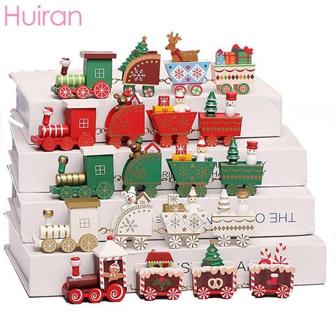 Wooden Train Christmas Ornament Christmas Decoration for Home Santa Claus Gifts Christmas Table Decor Navidad Xmas 2022 New Year ► Photo 1/6