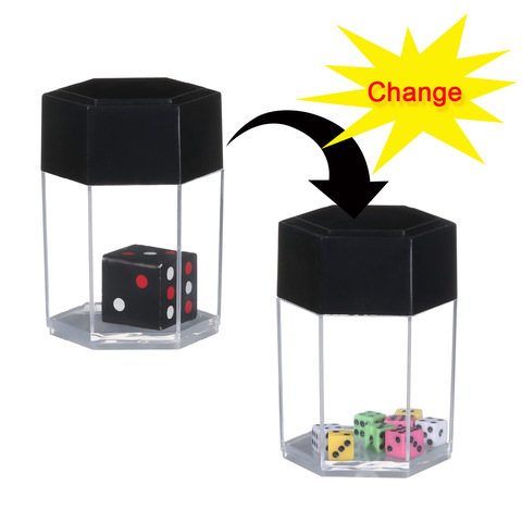 Explosion Dice Kids Magic Tricks Dice Set Close-up Funny Novelty  Joke Prank Toy Magic Show Prop Multiple Specification Dice ► Photo 1/1