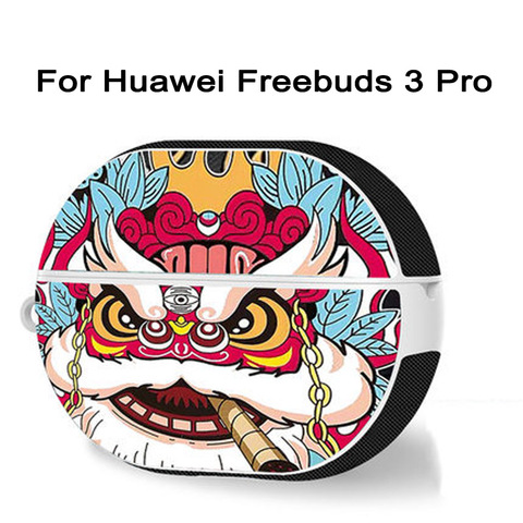 Bluetooth Hoofdtelefoon Cover for Huawei Freebuds Pro Earphone Set Bag Soft Plastic Crane Painting Earphone Beschermen Case ► Photo 1/6