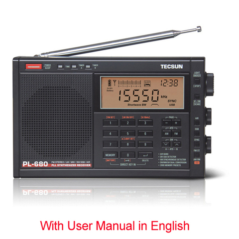 Tecsun PL-680 Radio FM Digital Tuning Full-Band FM/MW/SBB/PLL SYNTHESIZED Stereo Radio Receiver Portable Speaker Auto sleep ► Photo 1/6