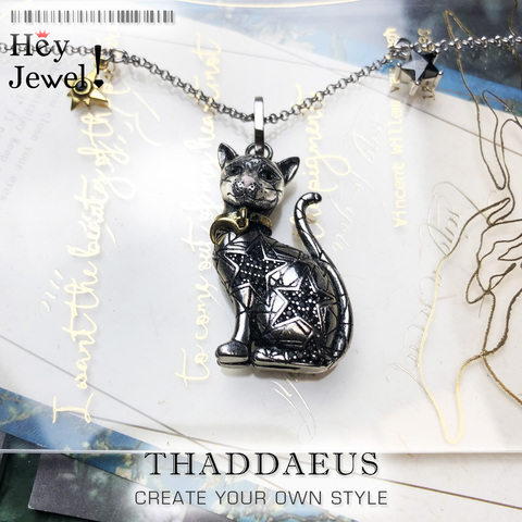 Pendant Necklace Magic Cat,2022 Brand New Link Chain Fashion Jewelry Europe Glamorous 925 Stering Silver Bijoux Gift For Women ► Photo 1/6