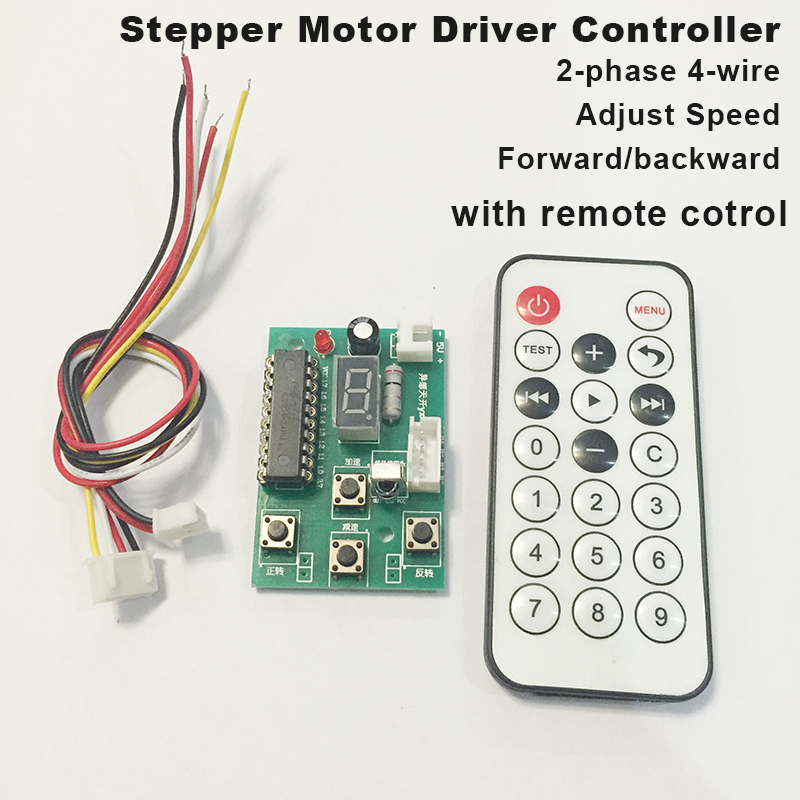 Stepper Motor Driver Controller Drive Board Speed Adjustable RC Remote Control 