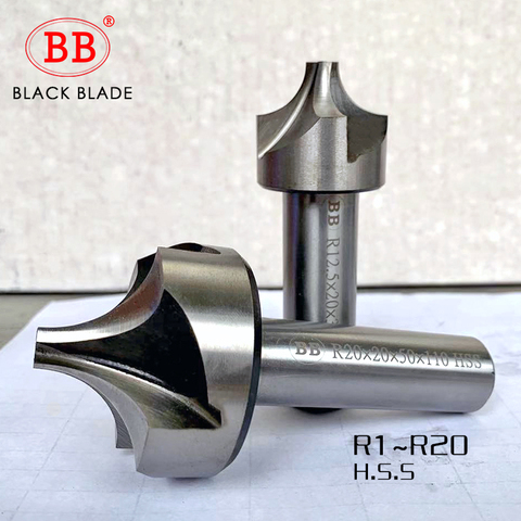 BB Corner Rounding End Mill HSS R Angle Fillet Radius Quarter Circle Cutter Inch Machine Tool R1 R2 R3 R4 R5 R20 ► Photo 1/5