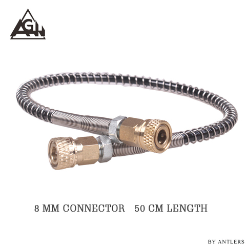 High pressure hose Airgun Paintball Airsoft 63Mpa/9000PSI 8mm Quick Connector for PCP Hand Pump M10*1 with 2x female connector ► Photo 1/6